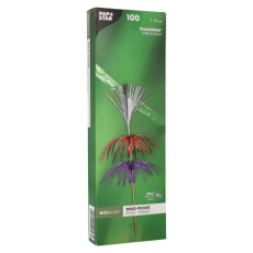 100 Deko-Picker 18 cm farbig sortiert Feuerwerk 3-lagig