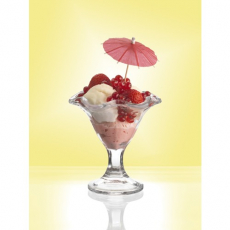 144 Deko-Picker 10 cm farbig sortiert Eisschirmchen uni
