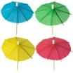 144 Deko-Picker 10 cm farbig sortiert Eisschirmchen uni
