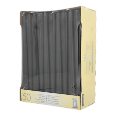 50 Leuchterkerzen Ø 2,2 cm · 25 cm schwarz