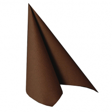 20 Servietten ROYAL Collection 1/4-Falz 40 cm x 40 cm braun
