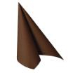 20 Servietten ROYAL Collection 1/4-Falz 40 cm x 40 cm braun