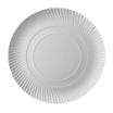 100 Teller, Pappe pure rund Ø 32 cm · 2 cm weiss