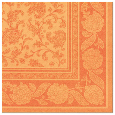 8 x 20 Servietten ROYAL Collection 1/4-Falz 40 cm x 40 cm orange Ornaments