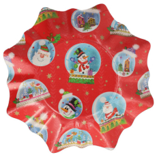 2 Präsentierschalen-Weihnachten Ø 28 cm verschiedene Weihnachtsdekore Stern