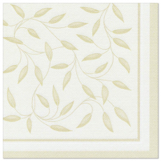 50 Servietten ROYAL Collection 1/4-Falz 40 cm x 40 cm champagner New Mediterran