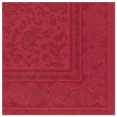 50 Servietten ROYAL Collection 1/4-Falz 40 cm x 40 cm bordeaux Ornaments