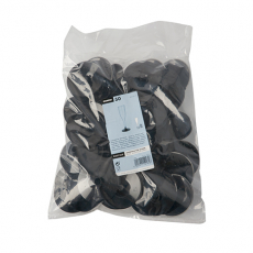 50 Unterteile für Stiel-Gläser, PS rund Ø 6,55 cm · 2,05 cm schwarz