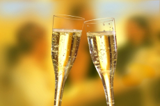 50 Stiel-Gläser (Oberteile) für Sekt, PS 0,1 l Ø 5 cm · 17,5 cm glasklar