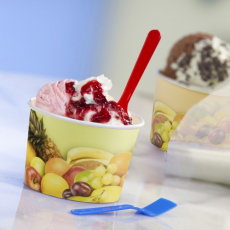200 Eisbecher, Pappe rund 150 ml Ø 7,7 cm · 5,5 cm Früchte