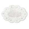 500 Mokkadeckchen oval 18 cm x 13 cm weiss