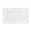 100 Spitzenpapiere eckig 30 cm x 18 cm weiss