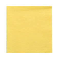 100 Servietten, 1-lagig 1/4-Falz 33 cm x 33 cm gelb