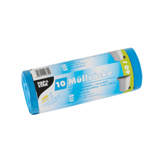 10 Müllsäcke, LDPE 60 l 85 cm x 60 cm blau