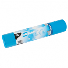 20 Müllsäcke, LDPE 120 l 110 cm x 70 cm blau