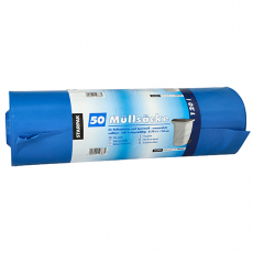 4 x  50 Müllsäcke, LDPE 120 l 110 cm x 70 cm blau