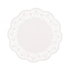 100 Tortenspitzen rund Ø 25 cm weiss