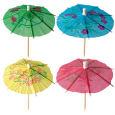 6 Deko-Picker 10 cm Eisschirmchen Asia