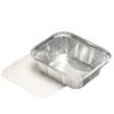 25 Schalen, Alu + Einlegedeckel, PE-beschichtet eckig 0,5 l 4,2 cm x 11,4 cm x 14 cm