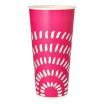50 Trinkbecher für Kaltgetränke, Pappe 0,5 l Ø 8,97 cm · 16,83 cm pink