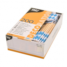 200 Deko-Picker 8 cm Bayrisch Blau