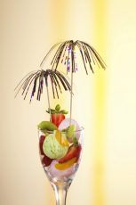 100 Deko-Picker 15,5 cm Feuerwerk multicolor