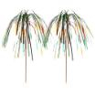100 Deko-Picker 15,5 cm Feuerwerk multicolor
