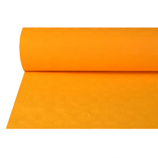 4 x Papiertischtuch mit Damastprägung 50 m x 1 m orange