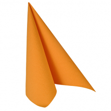 20 Servietten ROYAL Collection 1/4-Falz 40 cm x 40 cm orange