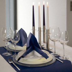 20 Servietten ROYAL Collection 1/4-Falz 40 cm x 40 cm dunkelblau