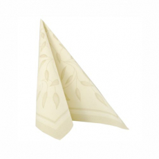 20 Servietten ROYAL Collection 1/4-Falz 40 cm x 40 cm champagner New Mediterran