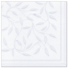 8 x 20 Servietten ROYAL Collection 1/4-Falz 40 cm x 40 cm weiss New Mediterran