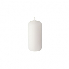 10 Stumpenkerzen Ø 40 mm · 90 mm weiss