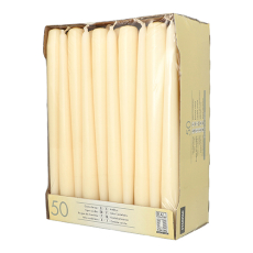 50 Leuchterkerzen Ø 2,2 cm · 25 cm champagner