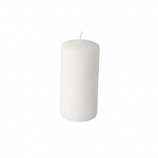 8 Stumpenkerzen Ø 50 mm · 100 mm weiss