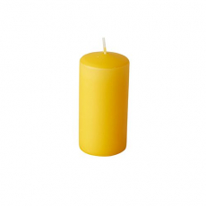 8 Stumpenkerzen Ø 50 mm · 100 mm goldgelb