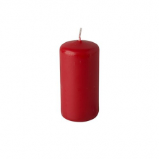 8 Stumpenkerzen Ø 50 mm · 100 mm rot