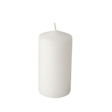 6 Stumpenkerzen Ø 60 mm · 115 mm weiss