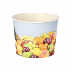 50 Eisbecher, Pappe rund 500 ml Ø 11 cm · 8,3 cm Früchte