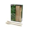100 Gabeln, Holz pure 16,5 cm