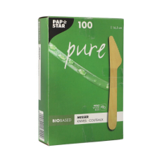 100 Messer, Holz pure 16,5 cm