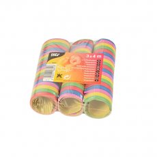 3 Luftschlangen 4 m Stripes flammhemmend