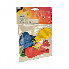 10 Luftballons Ø 22 cm farbig sortiert Happy Birthday