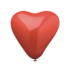 12 x  4 Luftballons Ø 30 cm rot Heart large