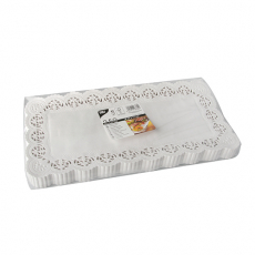 250 Spitzenpapiere eckig 34 cm x 17 cm weiss