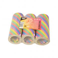 3 Riesenluftschlangen 15 m Rainbow flammhemmend