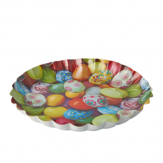 3 Präsentierschalen-Ostern rund Ø 23 cm · 2,5 cm Ostern sortiert