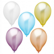 12 x  10 Luftballons Ø 25 cm farbig sortiert Pearly