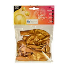 10 Luftballons Ø 25 cm gold