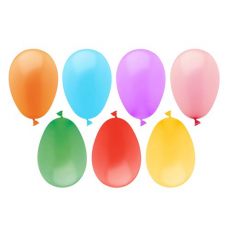 100 Luftballons farbig sortiert Wasserbomben